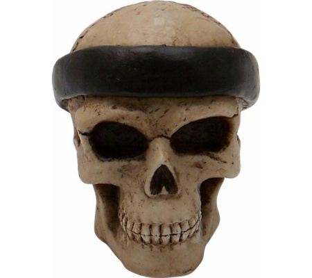Slick Skull with Bandana Custom Shift Knob and Topper Slick Skull with Bandana Custom Shift Knob and Topper