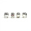 Set of 4 Chrome Skull Valve Caps