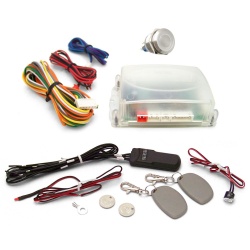 One Touch Engine Start Kit with RFID - White illuminated Button