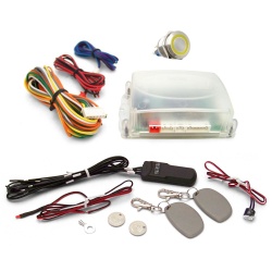 One Touch Engine Start Kit with RFID - Yellow illuminated Button