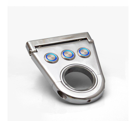 Triple Hole 4.5 Inch Swivel Billet Column Drop w/ Ringloc Adjustable Column Hole