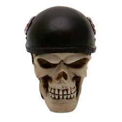 Biker Skull Custom Shift Knob and Topper