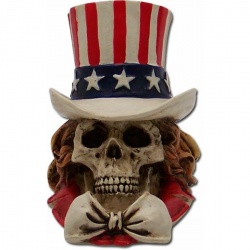 Uncle Sam Skull Custom Shift Knob and Topper