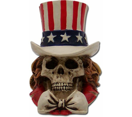 Uncle Sam Skull Custom Shift Knob and Topper