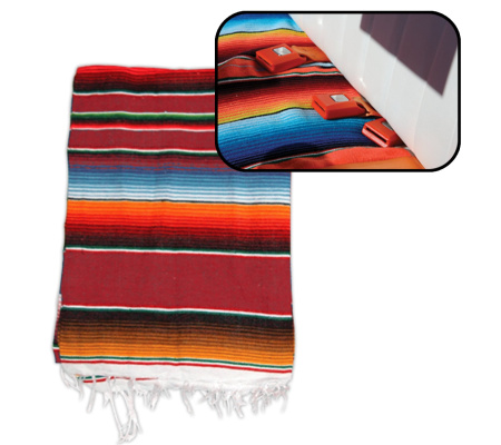 Hot Rod Interior Kit - Red Authentic Mexican Indian Blanket