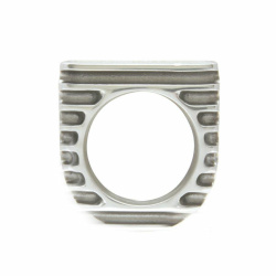 Finned Alloy Single Gauge Bezel Dash Panel Pod Mount - 52mm