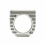 Finned Alloy Single Gauge Bezel Dash Panel Pod Mount - 52mm