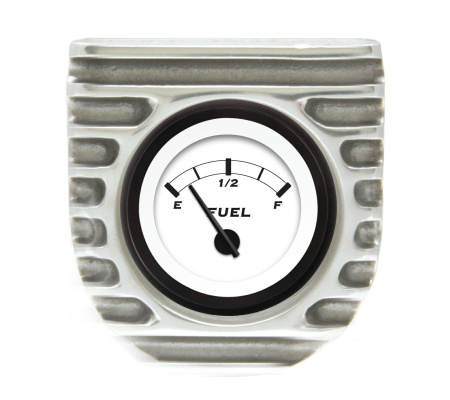 Vintage Finned Singe Bezel Mount W/ Aurora Fuel Gauge