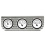 Vintage Finned 3 Gauge Bezel Mount w/ Aurora Boost, Volt and Water Gauges