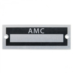 Blank Data Vin Plate - AMC
