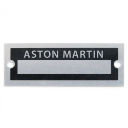 Blank Data Vin Plate - Aston Martin