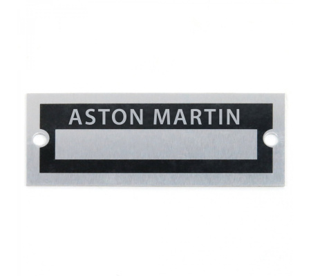 Blank Data Vin Plate - Aston Martin