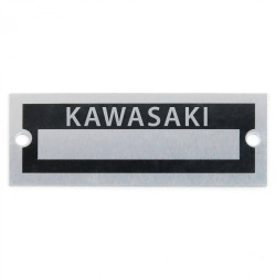 Blank Data Vin Plate - Kawasaki