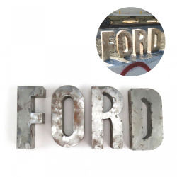 FORD Metal Letter Kit Sign