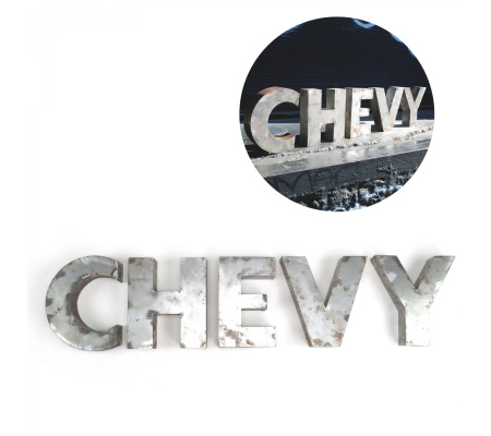 CHEVY Metal Letter Kit Sign