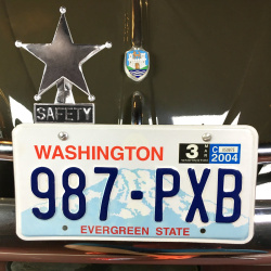 Safety Star Chromed License Plate Topper