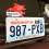Mobil Flying Horse Pegasus License Plate Topper