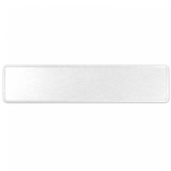 European Vintage Style License Plate (White)