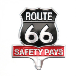 Route 66 License Plate Topper
