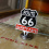 Route 66 License Plate Topper