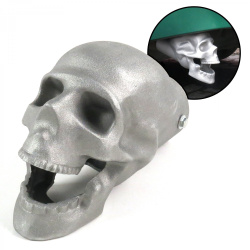 Alloy Skull Muffler Exhaust Tip - Fits 2.5 Inch Pipes