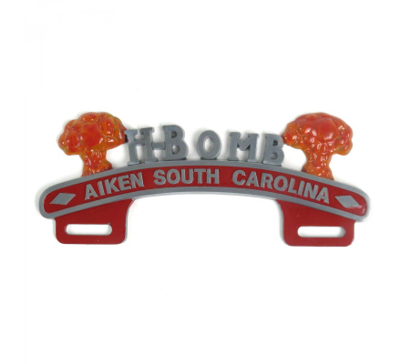 H-Bomb License Plate Topper - Aiken South Carolina