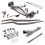 1932 Ford Frame Kit - Hairpin Super Deluxe Non-Drilled Fits Dearborn, Brookville