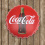 Coca Cola Bottle Cap Display Sign - Baked Enamel