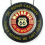 Route 66 Double Sided Light Up Hanging Tire Metal Sign