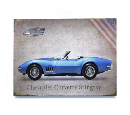 Signature Corvette Wooden Sign