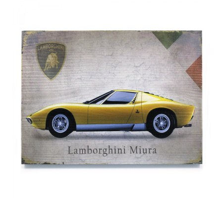 Signature Lamborghini Wooden Sign