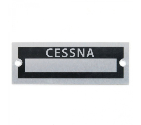 Blank Data Vin Plate - Cessna