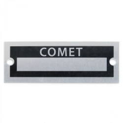 Blank Data Vin Plate - Comet