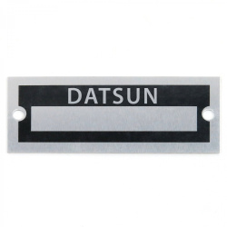 Blank Data Vin Plate - Datsun