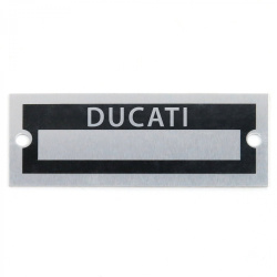 Blank Data Vin Plate - Ducati