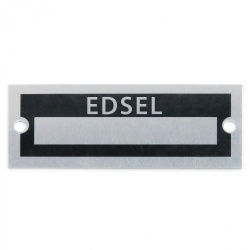 Blank Data Vin Plate - Edsel