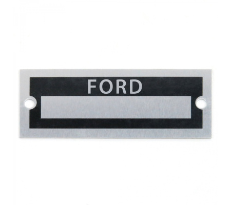 Blank Data Vin Plate - Ford