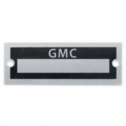 Blank Data Vin Plate - GMC