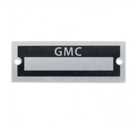 Blank Data Vin Plate - GMC