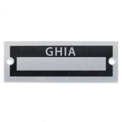 Blank Data Vin Plate - Ghia