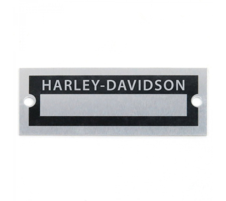 Blank Data Vin Plate - Harley Davidson