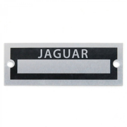 Blank Data Vin Plate - Jaguar
