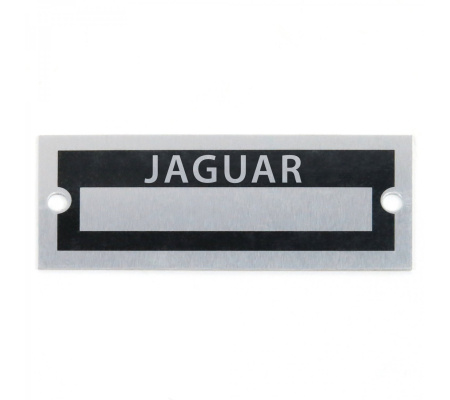 Blank Data Vin Plate - Jaguar