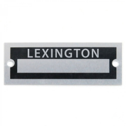 Blank Data Vin Plate - Lexington
