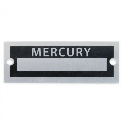 Blank Data Vin Plate - Mercury