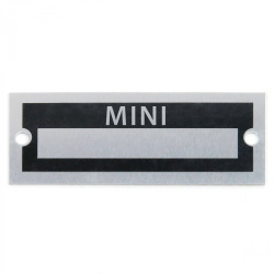 Blank Data Vin Plate - Mini