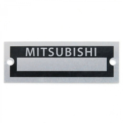Blank Data Vin Plate - Mitsubishi