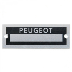 Blank Data Vin Plate - Peugeot