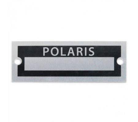 Blank Data Vin Plate - Polaris