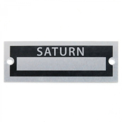 Blank Data Vin Plate - Saturn